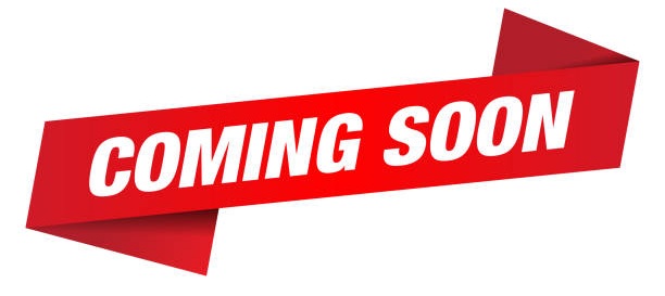 Coming soon label isolated on white background. Vector file.